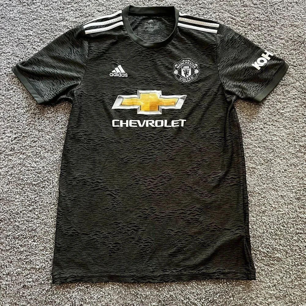 Adidas Manchester United 2020/21 Away Jersey Grey Mens Size Large Grey